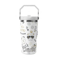Personalised Bears 20oz Stainless Steel Tumbler Screw On Lid With Straw Default Title Personalised 20oz Tumbler with Top Handle animal Printed Offshore
