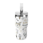 Personalised Bears 20oz Stainless Steel Tumbler Screw On Lid With Straw Personalised 20oz Tumbler with Top Handle animal Printed Offshore