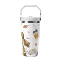 Personalised Autumn 20oz Stainless Steel Tumbler Screw On Lid With Straw Default Title Personalised 20oz Tumbler with Top Handle Printed Offshore