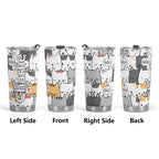 Personalised Cat Hello Stainless Steel 20oz Travel Mug Personalised 20oz Travel Mug animal Printed Offshore