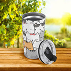 Personalised Cat Hello Stainless Steel 20oz Travel Mug Personalised 20oz Travel Mug animal Printed Offshore