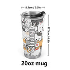 Personalised Cat Hello Stainless Steel 20oz Travel Mug Personalised 20oz Travel Mug animal Printed Offshore