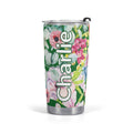 Personalised Bright Floral Stainless Steel 20oz Travel Mug Default Title Personalised 20oz Travel Mug Plants Printed Offshore