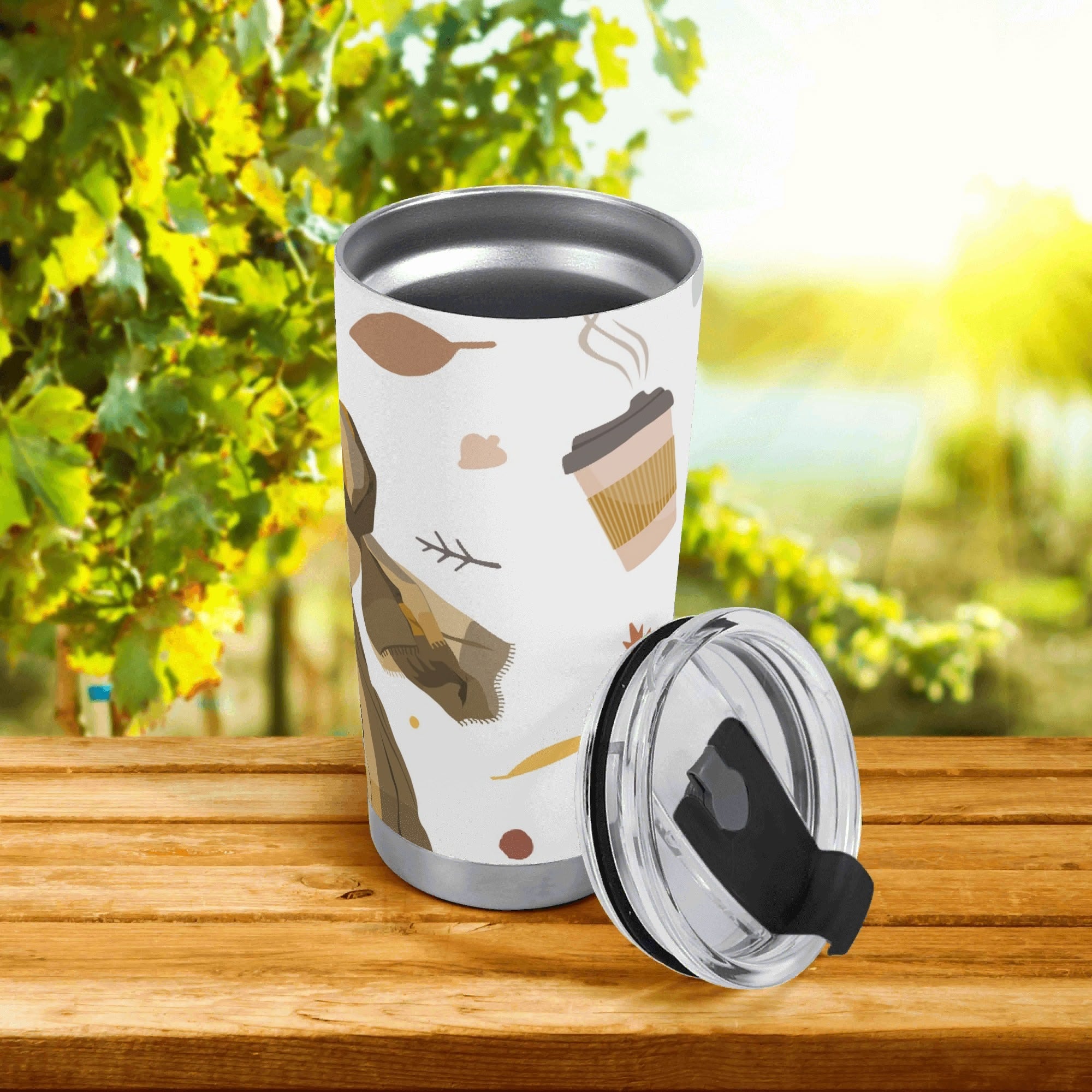 Personalised - Autumn - Stainless Steel 20oz Travel Mug Personalised 20oz Travel Mug Printed Offshore