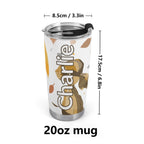 Personalised Autumn Stainless Steel 20oz Travel Mug Personalised 20oz Travel Mug Printed Offshore