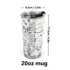 Personalised Bears Stainless Steel 20oz Travel Mug Personalised 20oz Travel Mug animal Printed Offshore
