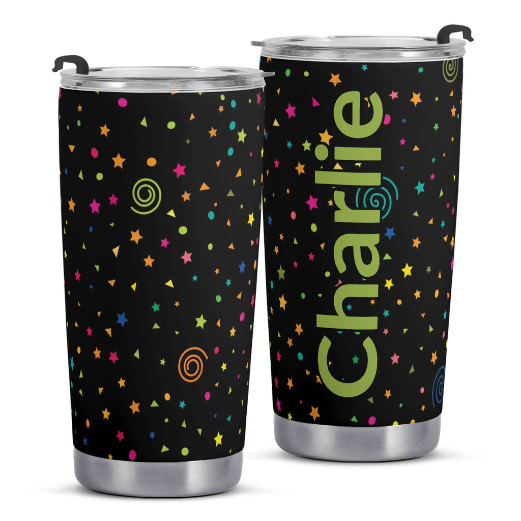 Personalised Stars And Swirls Stainless Steel 20oz Travel Mug Personalised 20oz Travel Mug Printed Offshore