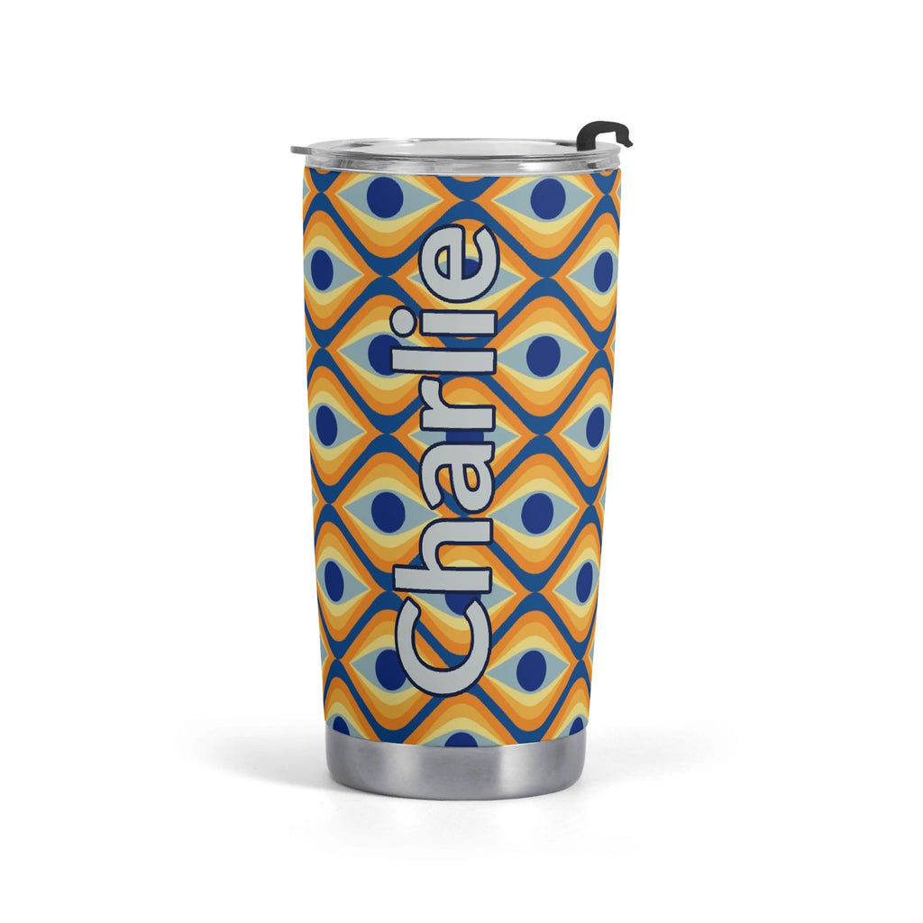Personalised Retro Eyes Stainless Steel 20oz Travel Mug Default Title Personalised 20oz Travel Mug Printed Offshore Retro