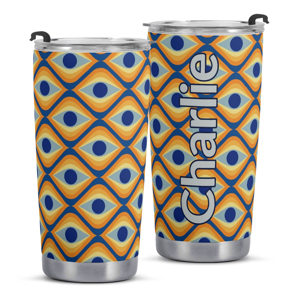 Personalised Retro Eyes Stainless Steel 20oz Travel Mug Personalised 20oz Travel Mug Printed Offshore Retro