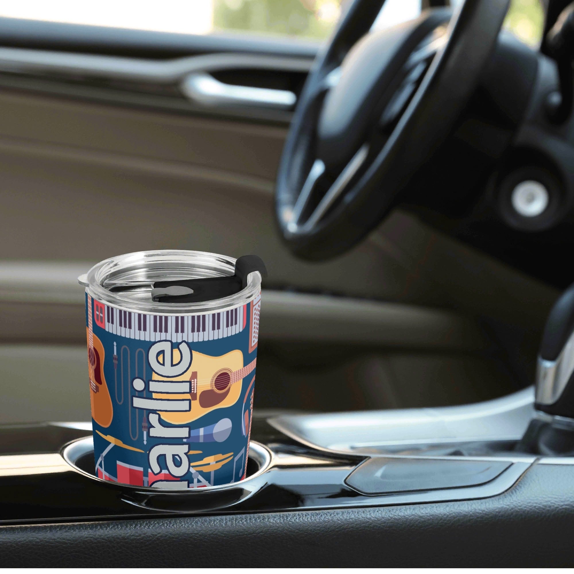 Personalised - Music Instruments - Stainless Steel 20oz Travel Mug Personalised 20oz Travel Mug Music Printed Offshore