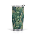 Personalised Leaves On Leaves Stainless Steel 20oz Travel Mug Default Title Personalised 20oz Travel Mug Plants Printed Offshore