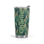 Personalised Leaves On Leaves Stainless Steel 20oz Travel Mug Default Title Personalised 20oz Travel Mug Plants Printed Offshore