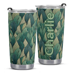 Personalised Leaves On Leaves Stainless Steel 20oz Travel Mug Personalised 20oz Travel Mug Plants Printed Offshore