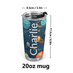 Personalised Galaxy Stainless Steel 20oz Travel Mug Personalised 20oz Travel Mug Printed Offshore Space