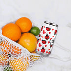 Personalised Ladybugs 300ml Stainless Steel Can Shaped Tumbler With Straw Lid Personalised 300ml Can Shaped Tumbler animal Printed Offshore