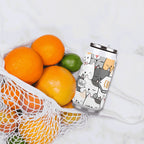 Personalised Cat Hello 300ml Stainless Steel Can Shaped Tumbler With Straw Lid Personalised 300ml Can Shaped Tumbler animal Printed Offshore