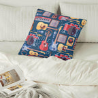 Personalised Music Instruments Cushion Cover Personalised Cushion Cover Globally Fulfilled Music