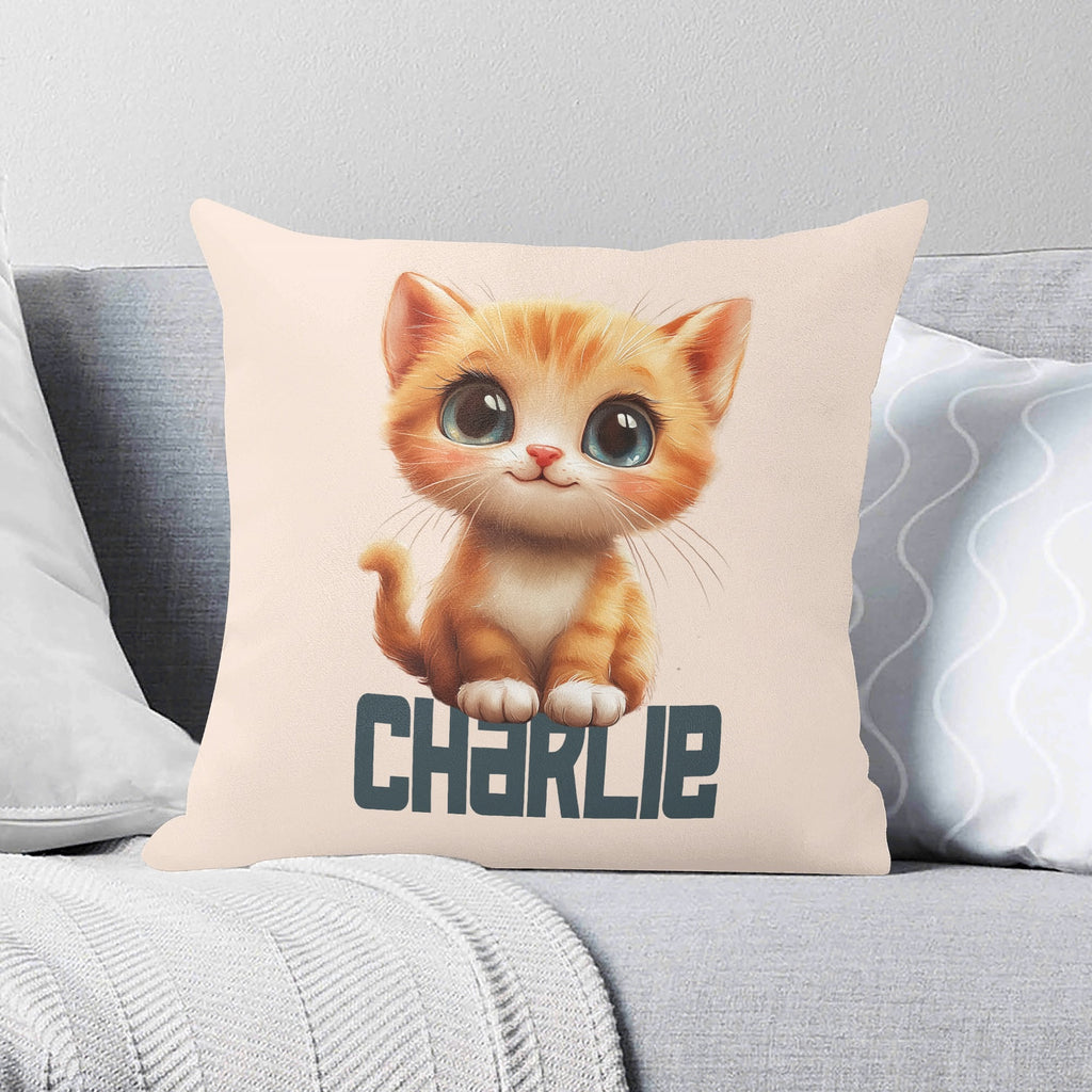 Personalised Ginger Cat Cushion Cover 2XL Personalised Cushion Cover animal Printed Offshore