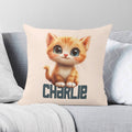 Personalised Ginger Cat Cushion Cover 2XL Personalised Cushion Cover animal Printed Offshore