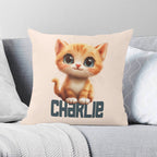 Personalised Ginger Cat Cushion Cover 2XL Personalised Cushion Cover animal Printed Offshore