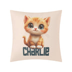Personalised Ginger Cat Cushion Cover Personalised Cushion Cover animal Printed Offshore