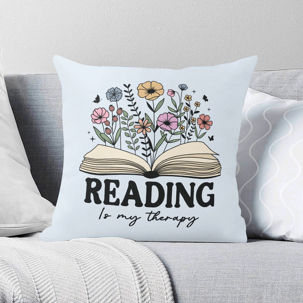 Reading Is My Therapy Cushion Cover 2XL Cushion Cover Printed Offshore Reading