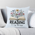 Reading Is My Therapy Cushion Cover 2XL Cushion Cover Printed Offshore Reading