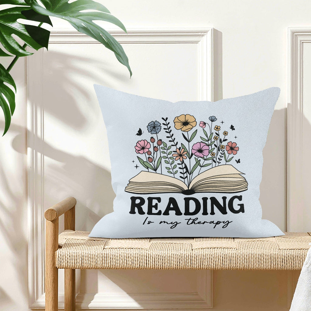 Reading Is My Therapy Cushion Cover Cushion Cover Printed Offshore Reading