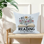 Reading Is My Therapy Cushion Cover Cushion Cover Printed Offshore Reading
