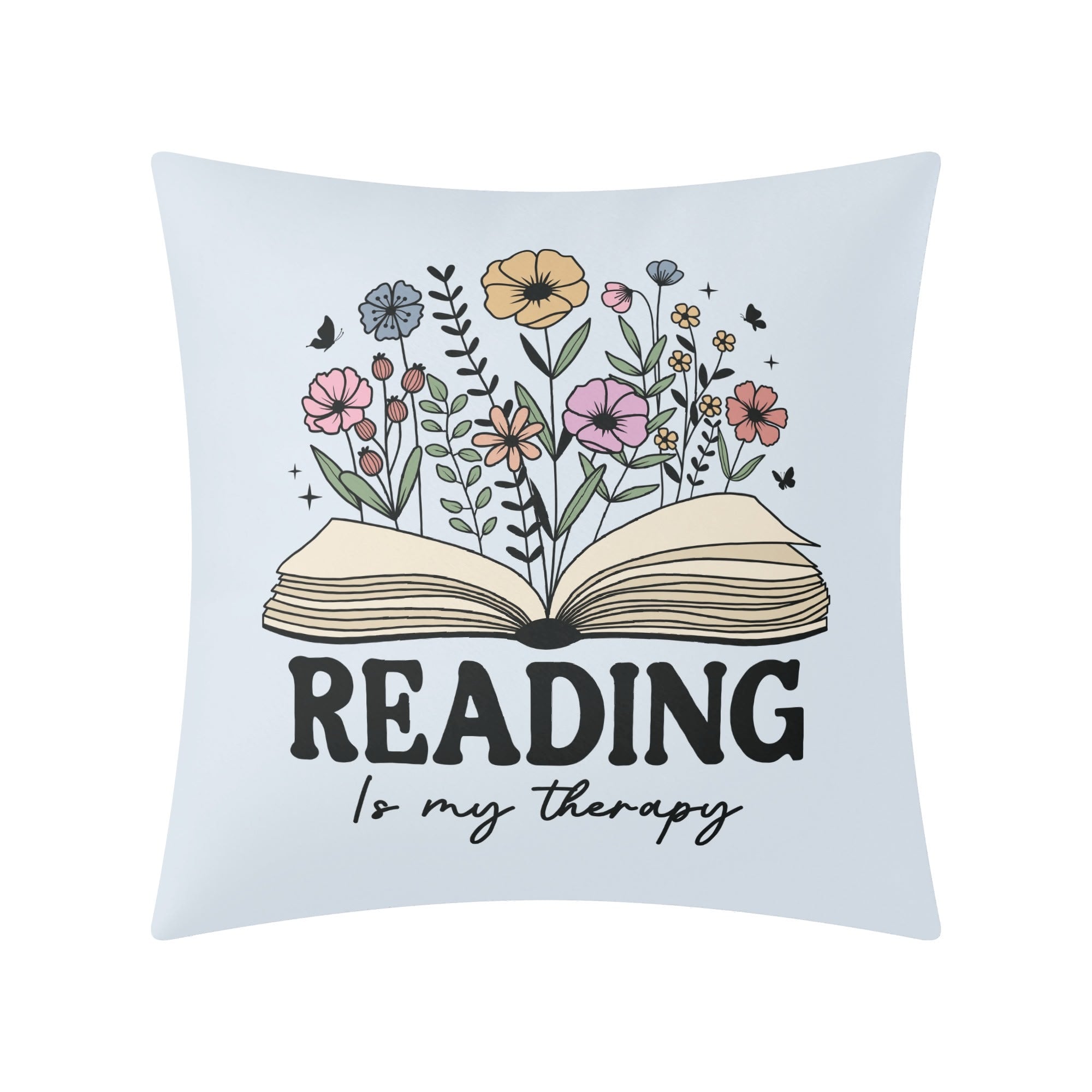 Reading Is My Therapy Cushion Cover Cushion Cover Printed Offshore Reading