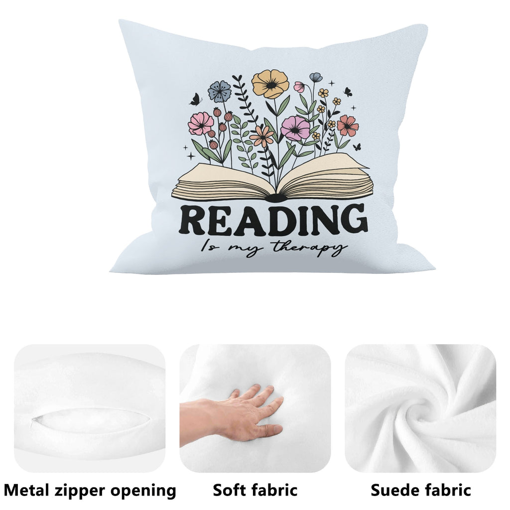 Reading Is My Therapy Cushion Cover Cushion Cover Printed Offshore Reading
