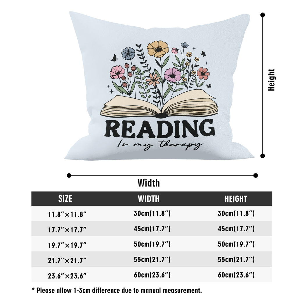 Reading Is My Therapy Cushion Cover Cushion Cover Printed Offshore Reading
