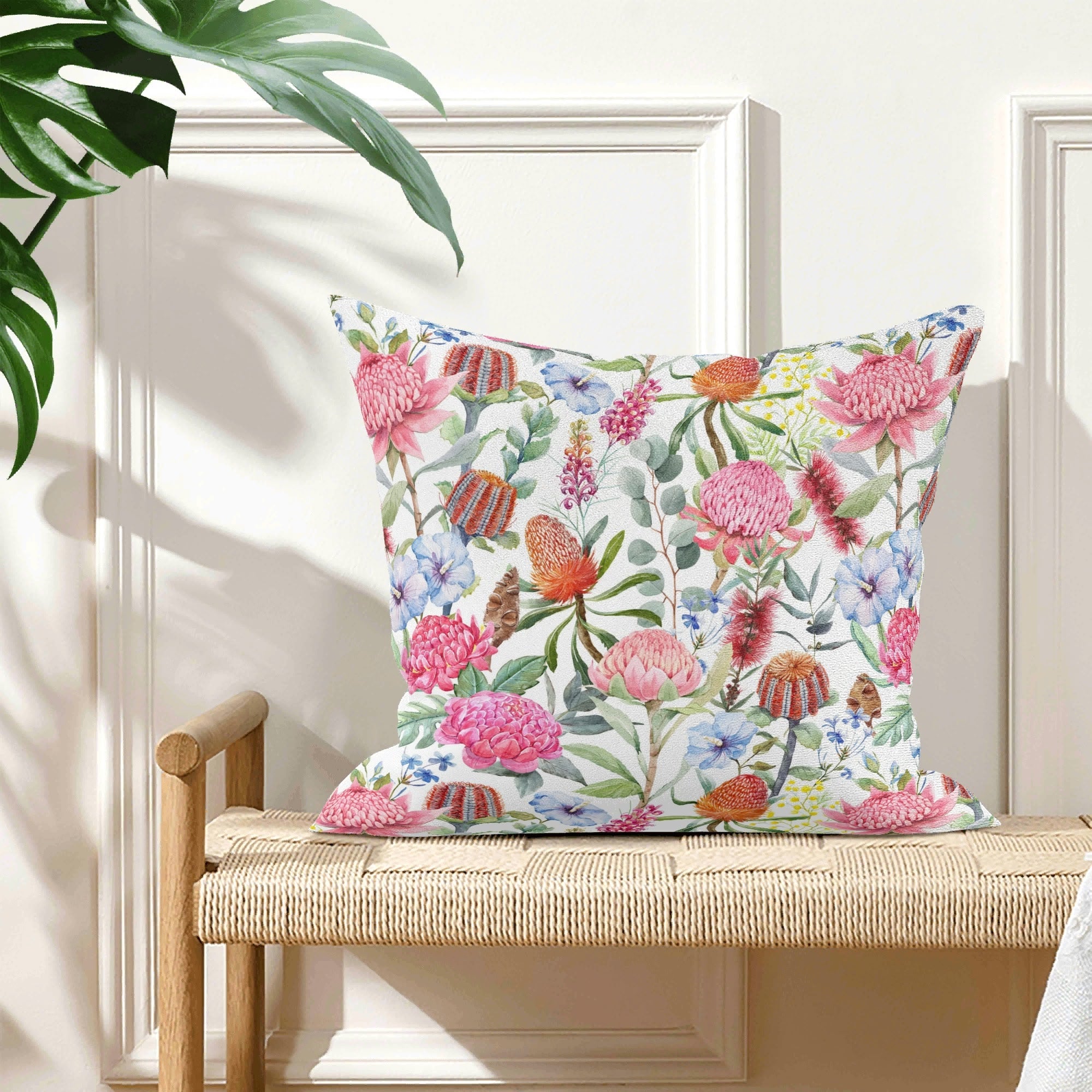 Australian Flowers - Cushion Cover Cushion Cover Plants Printed Offshore
