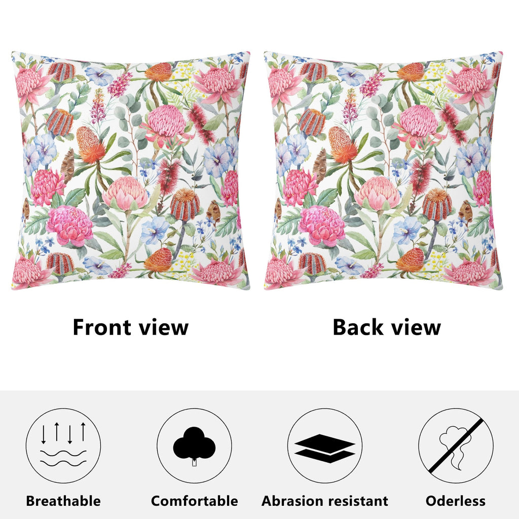 Australian Flowers Cushion Cover Cushion Cover Plants Printed Offshore