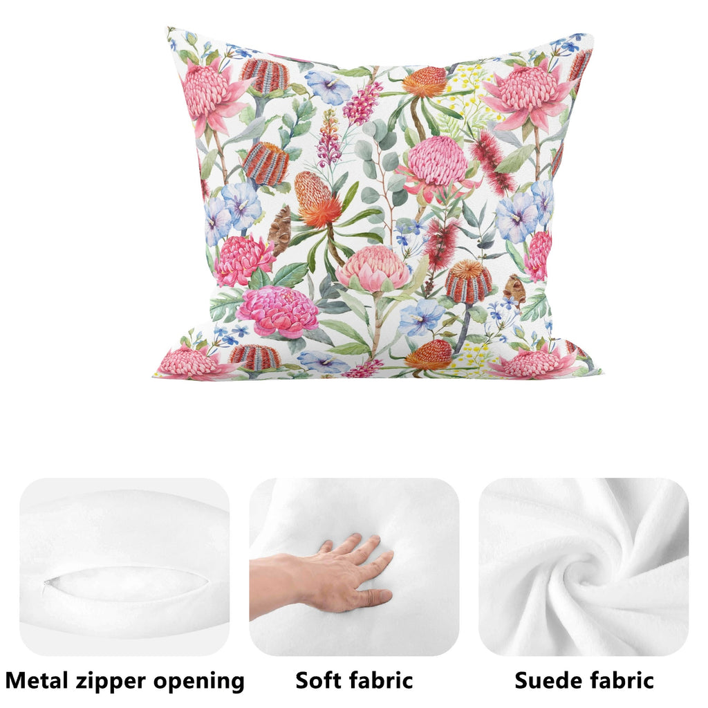 Australian Flowers Cushion Cover Cushion Cover Plants Printed Offshore