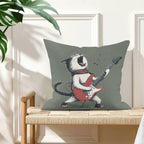 Cat Playing Guitar - Cushion Cover Cushion Cover animal Music Printed Offshore