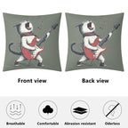 Cat Playing Guitar - Cushion Cover Cushion Cover animal Music Printed Offshore