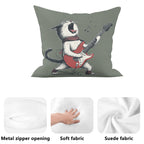Cat Playing Guitar - Cushion Cover Cushion Cover animal Music Printed Offshore
