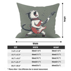 Cat Playing Guitar - Cushion Cover Cushion Cover animal Music Printed Offshore