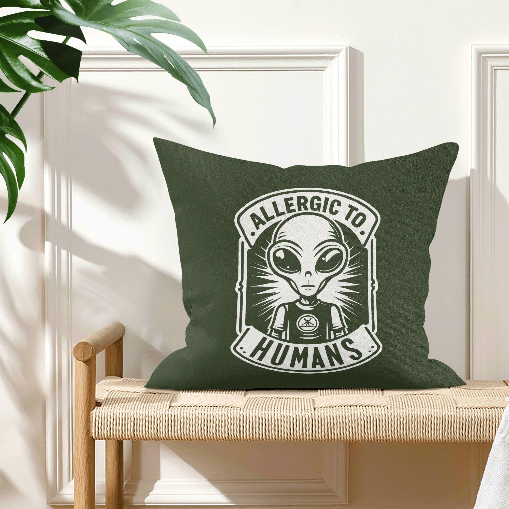 Alien, Allergic To Humans - Cushion Cover Cushion Cover Printed Offshore Sci Fi