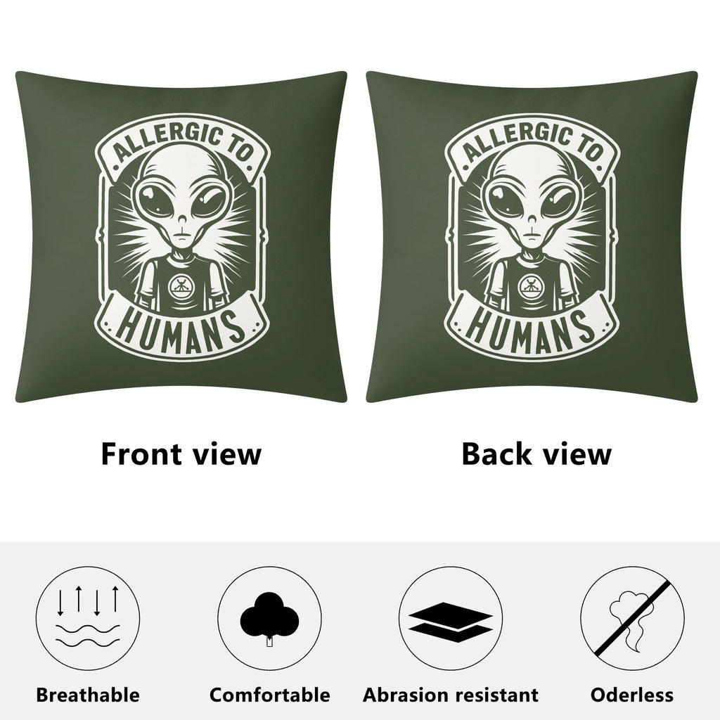 Alien, Allergic To Humans Cushion Cover Cushion Cover Printed Offshore Sci Fi