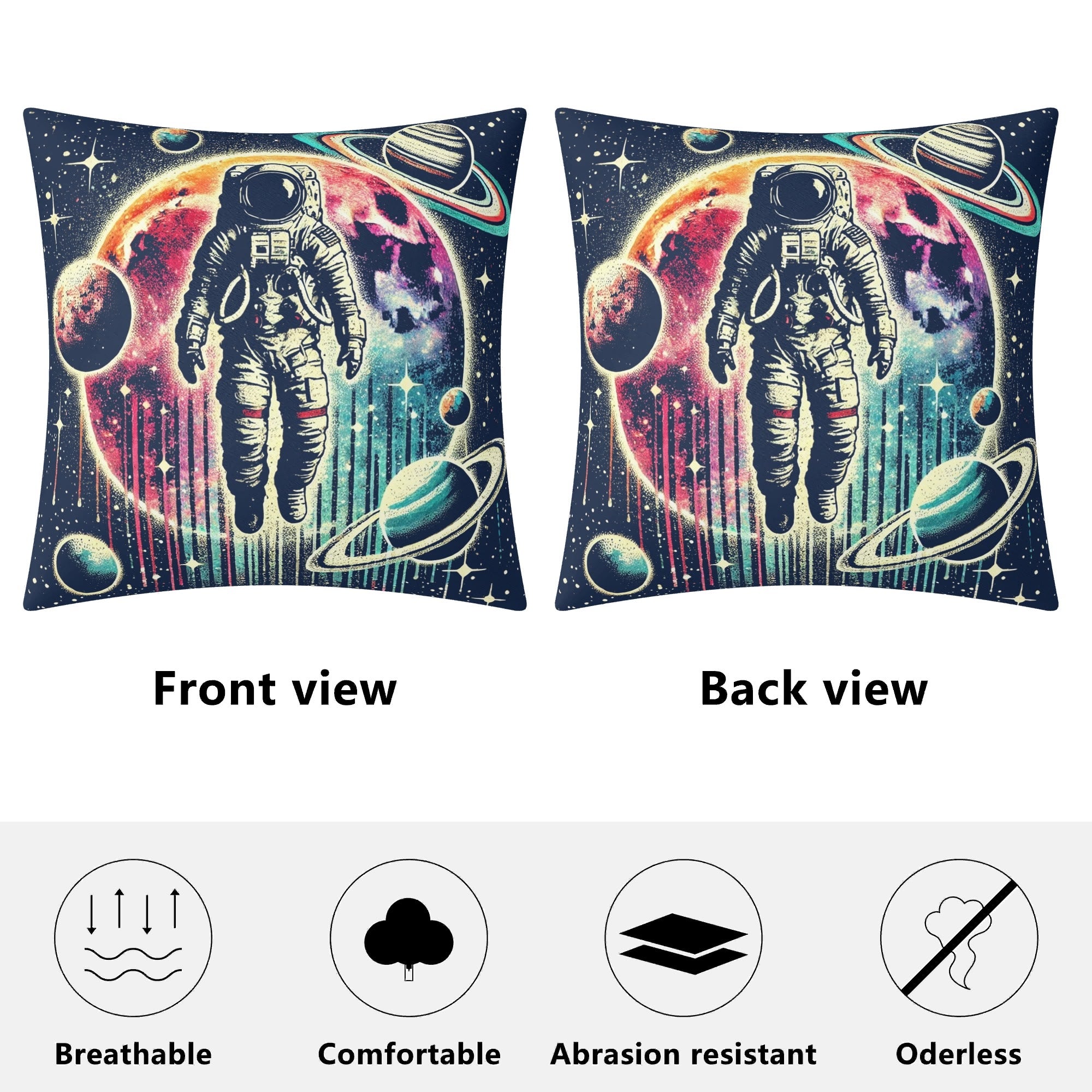 Astronaut In Space Cushion Cover Cushion Cover Printed Offshore Space