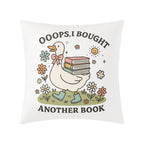 Oops, I Bought Another Book, Goose Cushion Cover Cushion Cover animal Printed Offshore Reading