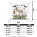 Oops, I Bought Another Book, Goose Cushion Cover Cushion Cover animal Printed Offshore Reading