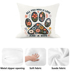 All You Need Is Love And A Dog Cushion Cover Cushion Cover animal Printed Offshore