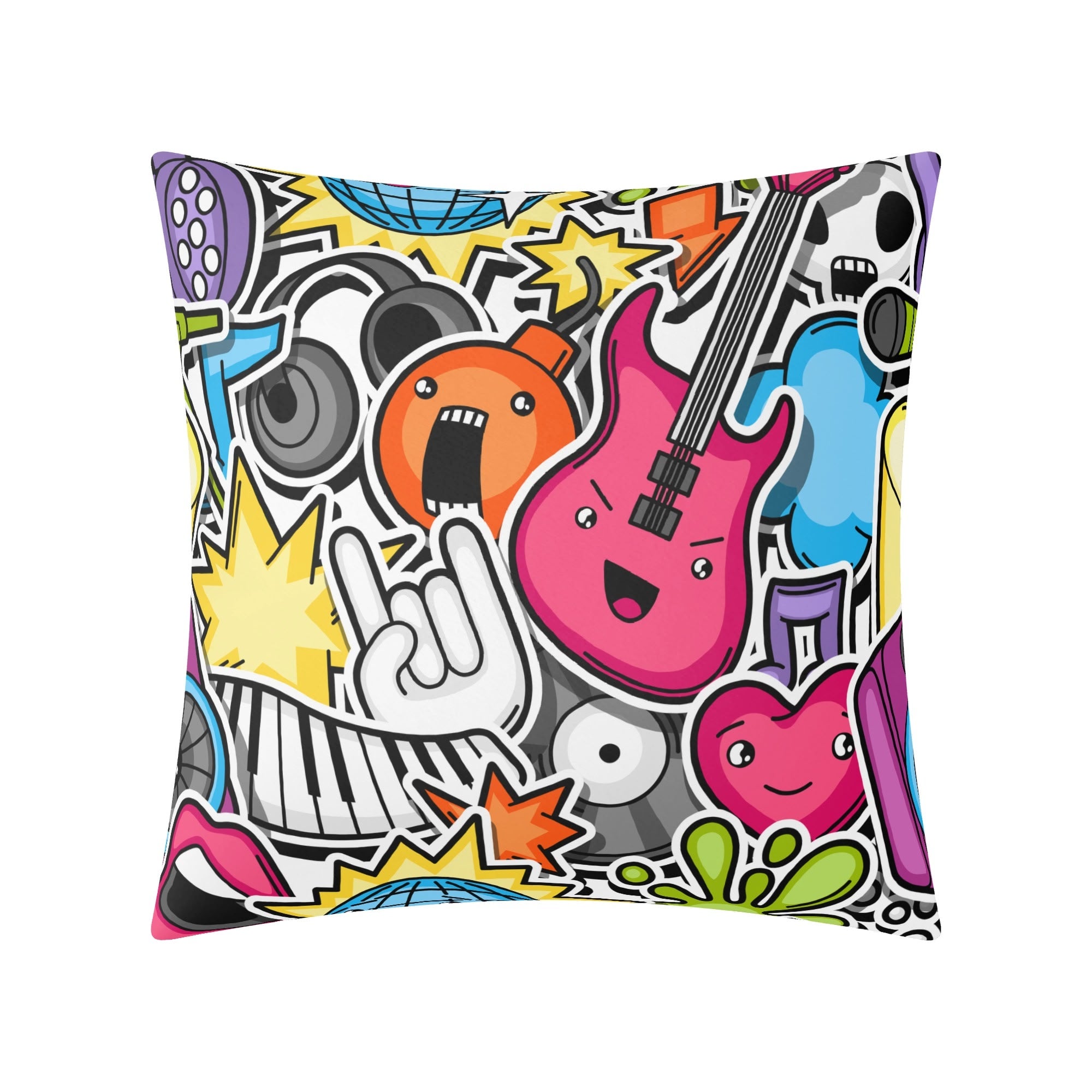 Sticker Music - Cushion Cover Cushion Cover Music Printed Offshore