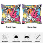 Sticker Music - Cushion Cover Cushion Cover Music Printed Offshore