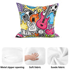 Sticker Music - Cushion Cover Cushion Cover Music Printed Offshore