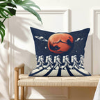 Astronaut Zebra Crossing - Cushion Cover Cushion Cover Music Printed Offshore Space