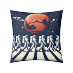 Astronaut Zebra Crossing - Cushion Cover Cushion Cover Music Printed Offshore Space